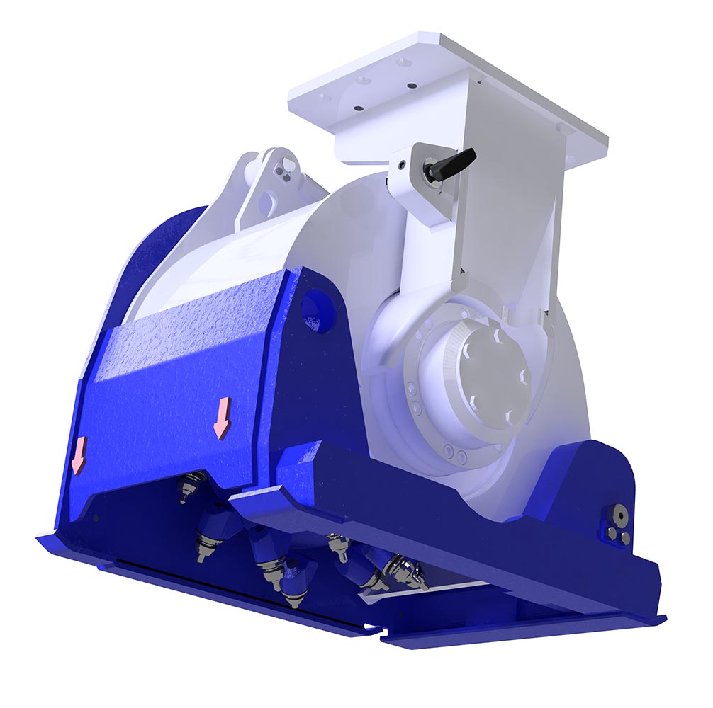fresadora com controlo de profundidade kemroc ex 45 hd para escavadoras de 10 a 16 toneladas