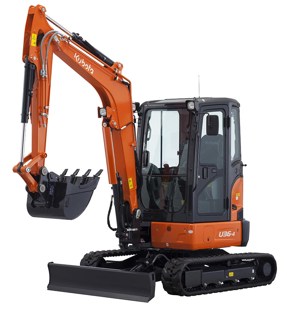 mini-escavadora Kubota u36-4 de 3.5 toneladas
