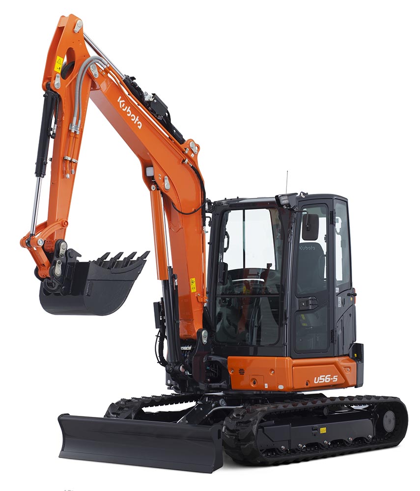 mini-escavadora Kubota u56-5 de 5 toneladas