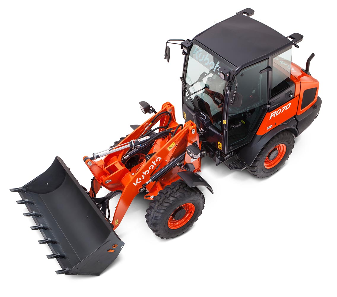 pá carregadora de rodas kubota r070